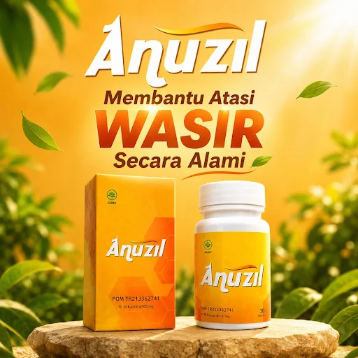 ANUZIL – Kapsul Herbal Wasir Alami